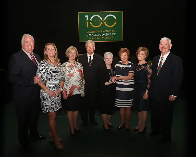 Pamela Parsons, Christine Medley, Dennis Corrigan, Robert Griffith, Matt Povse, Peter Hoffer, and Jack Puhl attend Marywood’s 2nd Annual Community Leadership Celebration